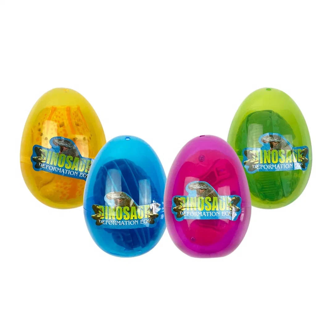 Dinosaur Deformation Eggs Prefilled Plastic Easter Eggs with Toys Inside for Kids Boys Girls Toddlers Easter Basket Stuffers Gifts Party Favors