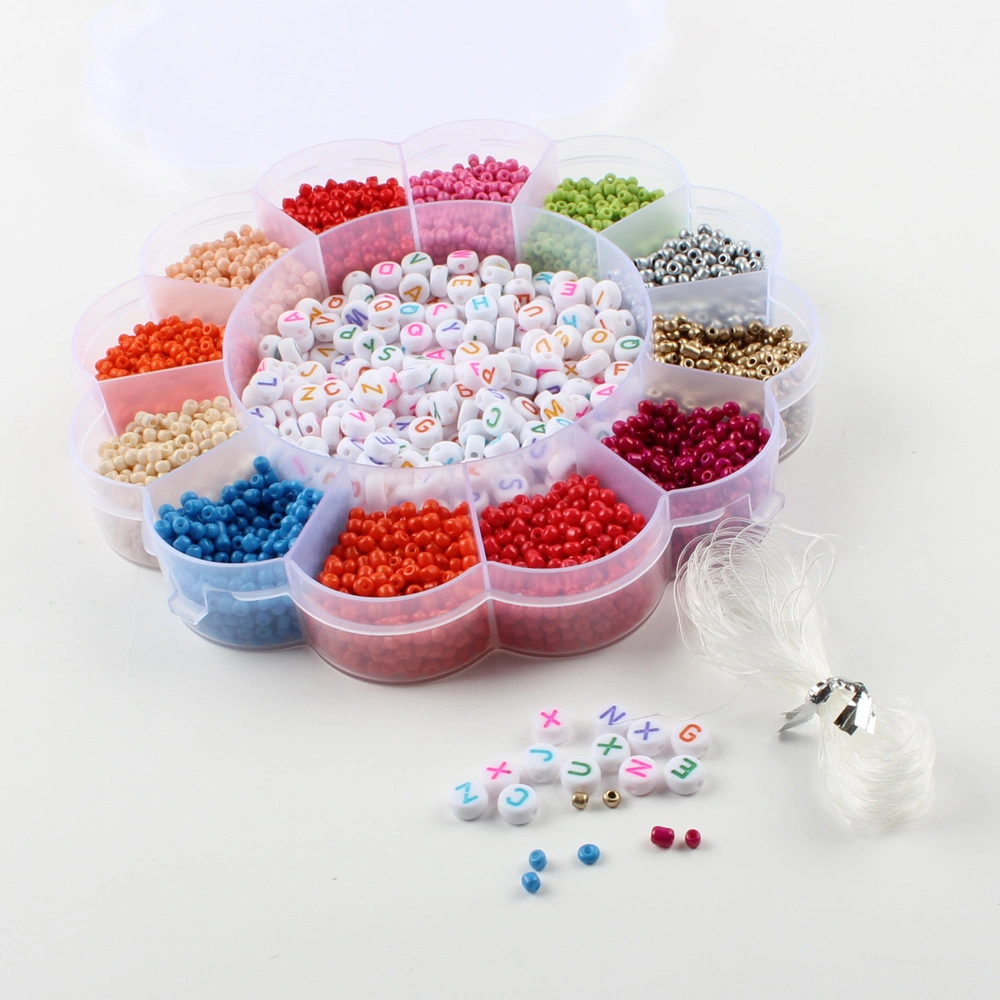 Letter Beads Millet Glass Seed Beads Kit for DIY Jewelry Making