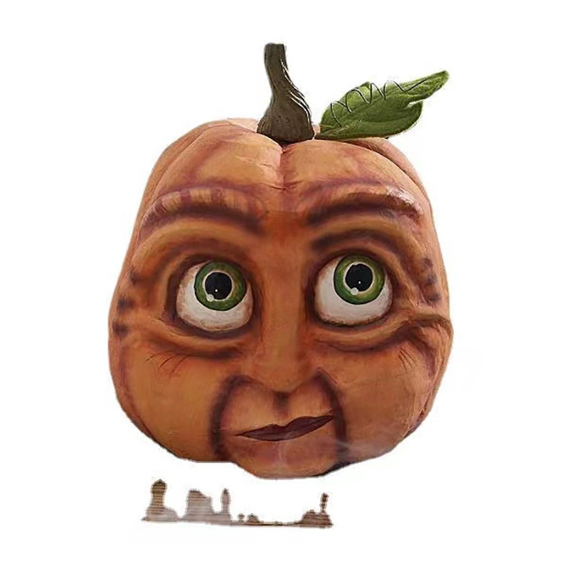 Customize Resin Craft Ghost Face Pumpkin Halloween Decoration