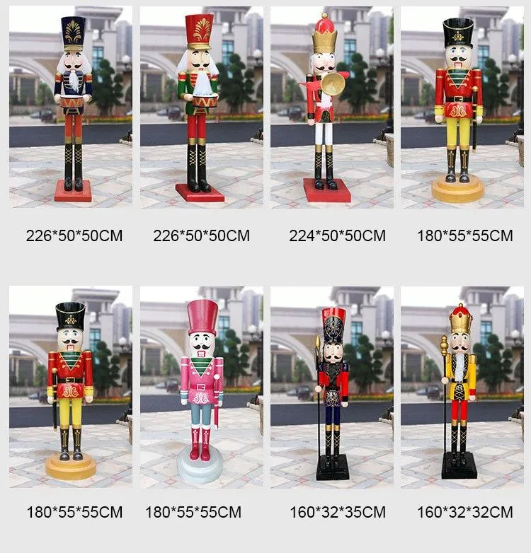 Best Selling Christmas Products Fiberglass Christmas Nutcracker Life Size Toy Soldier The Nutcracker Figure