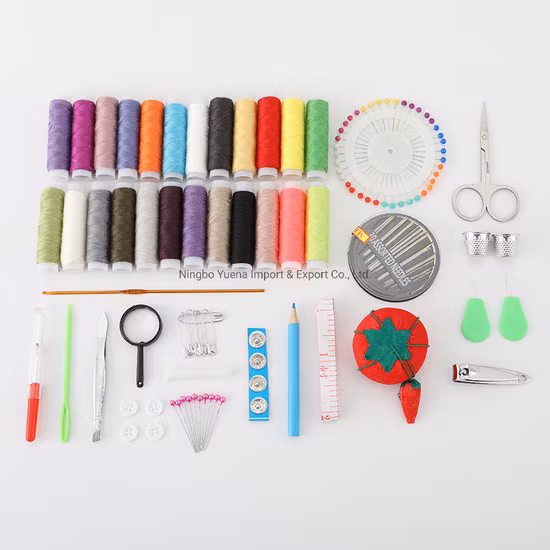 Kit de couture de voyage de haute qualité avec différents accessoires, artisanat de couture, mercerie, Kits de couture personnalisés