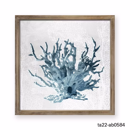 Cadre en bois massif Vintage personnalisé, panneau mural de récif Offshort, décoration de maison